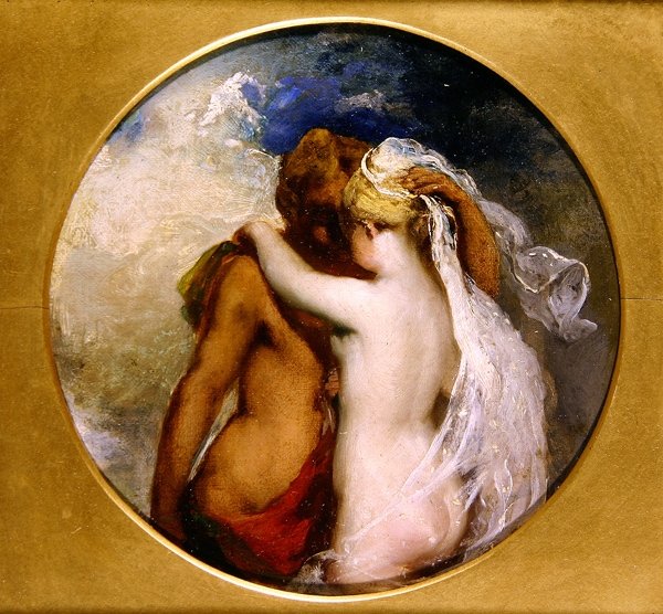 Nymph ve Satyr (panelde yağ) (ayrıca bkz. 352441) by William Etty