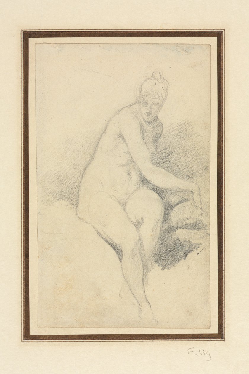 Oturmuş Çıplak by William Etty