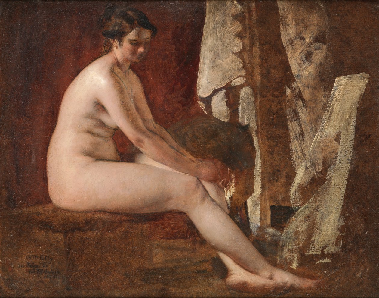 Oturmuş Çıplak by William Etty