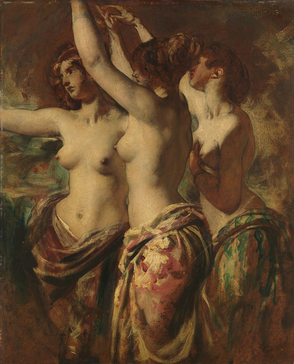 Üç Güzeller. by William Etty