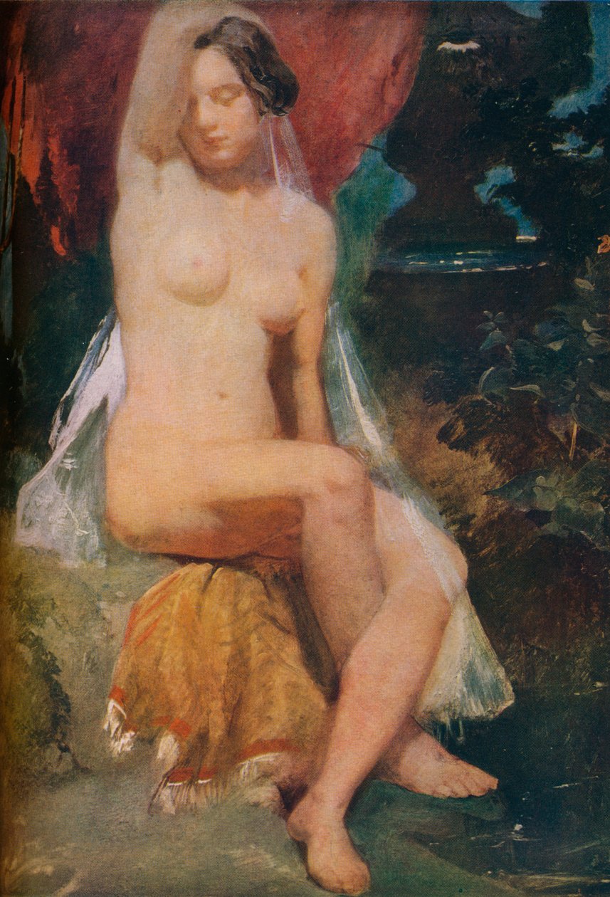 Çeşmedeki Kadın, c1840. by William Etty