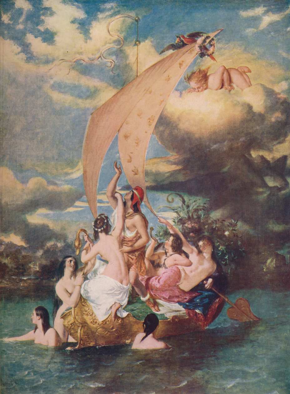 Pruvadaki Gençlik ve Dümendeki Zevk, 1830-32, c1915 by William Etty