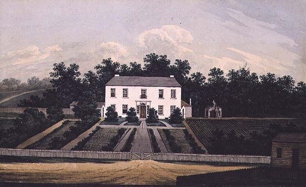 Hükümet Konağı, Parramatta, Yeni Güney Galler, 1805 (wc) by William Evans