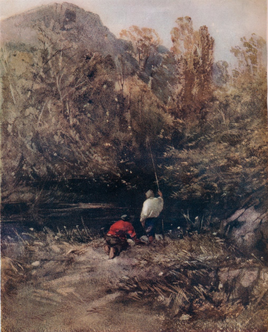 Manzara, Balıkçılarla, 1843, 1924 by William Evans