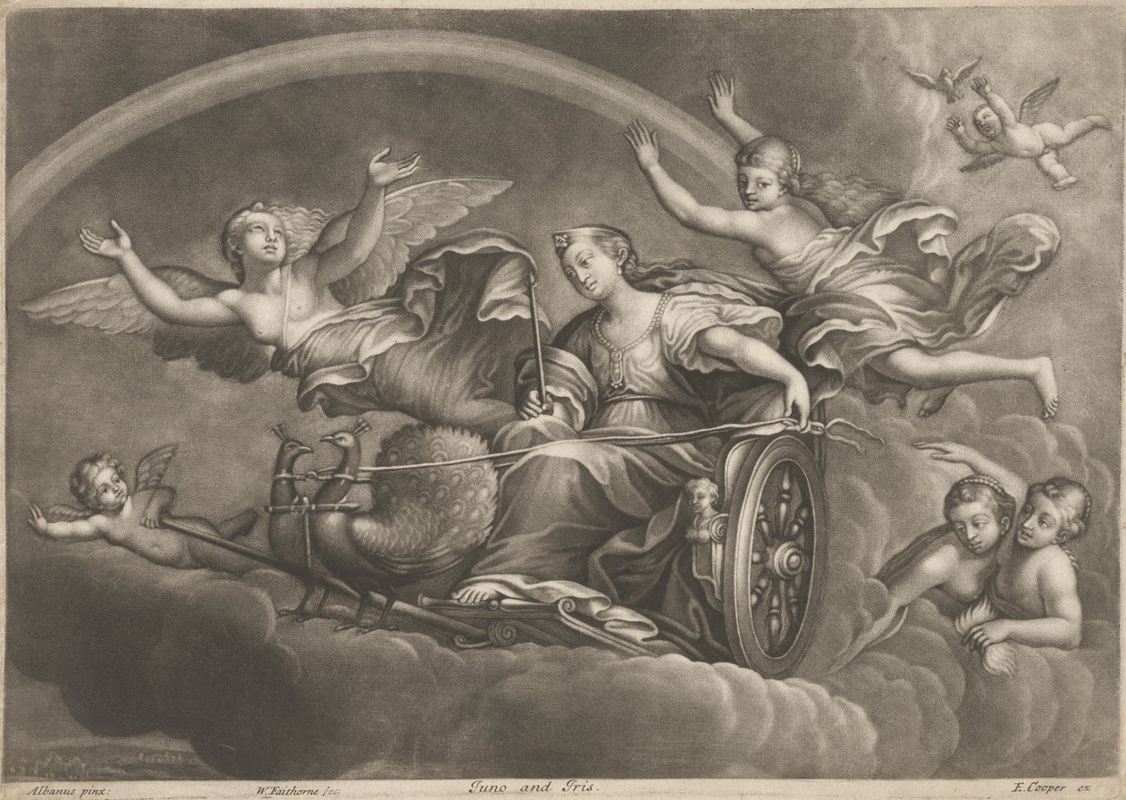 Juno ve İris by William Faithorne