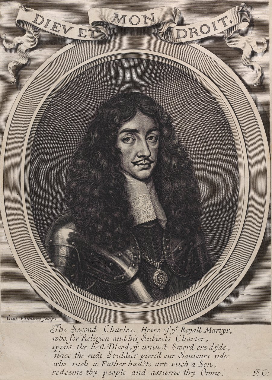 Kral II. Charles, 1660-70. by William Faithorne