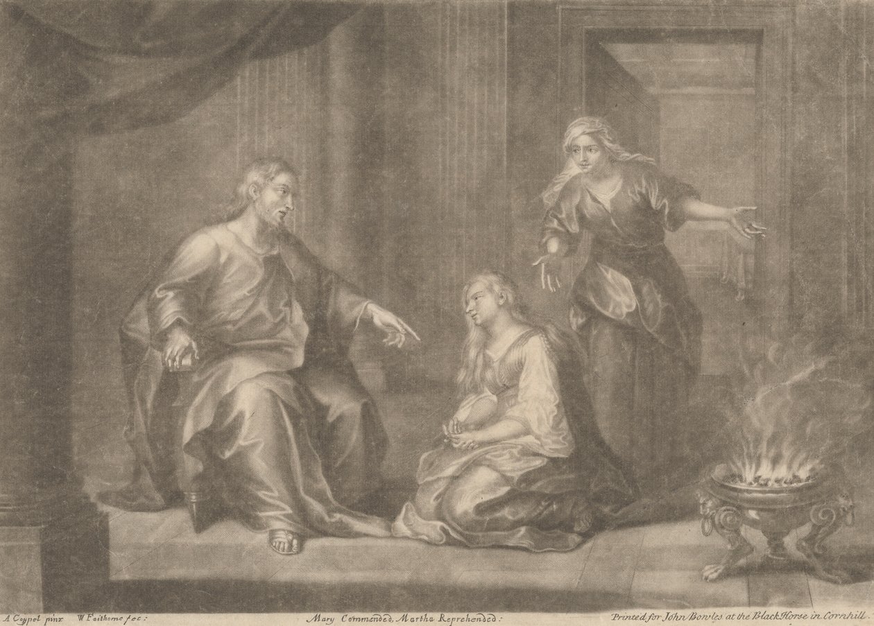 Mary Övgüye Değer, Martha Azarlandı by William Faithorne