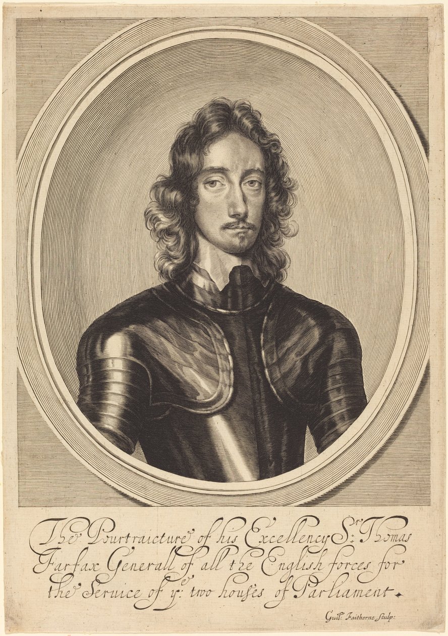 Lord Thomas Fairfax by William Faithorne after Robert Walker