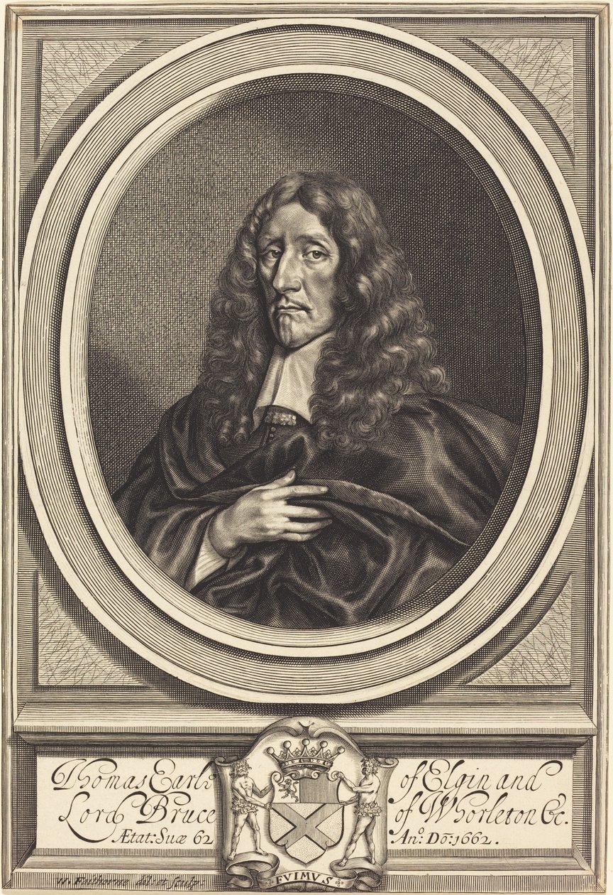 Thomas Bruce, Elgin Kontu by William Faithorne after Sir Anthony van Dyck