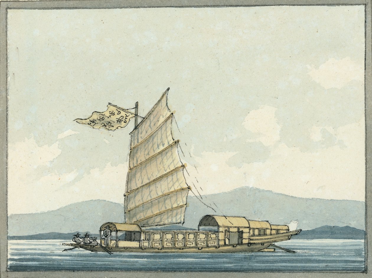 Çin geçiş teknesi by William Ffarington