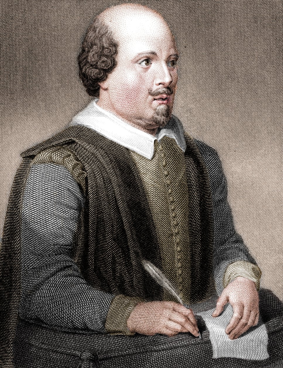 William Shakespeare, İngiliz şair ve oyun yazarı, 1820. by William Finden