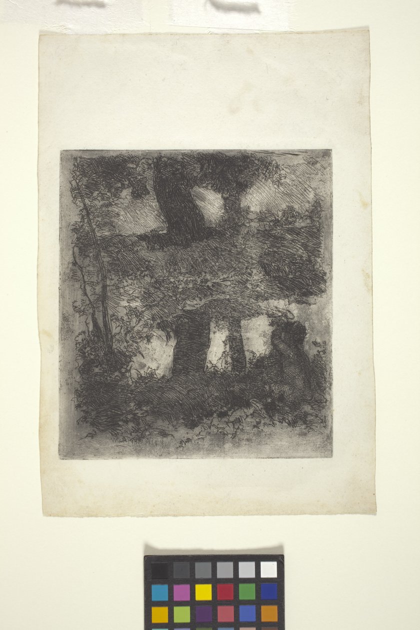 Faun ve Havuzlu Manzara (Yansıyan Manzara) (gravür) by William Forsyth