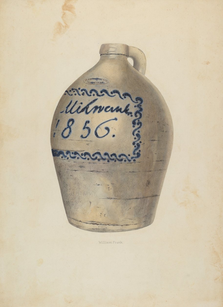Sürahi, ç. 1937. by William Frank
