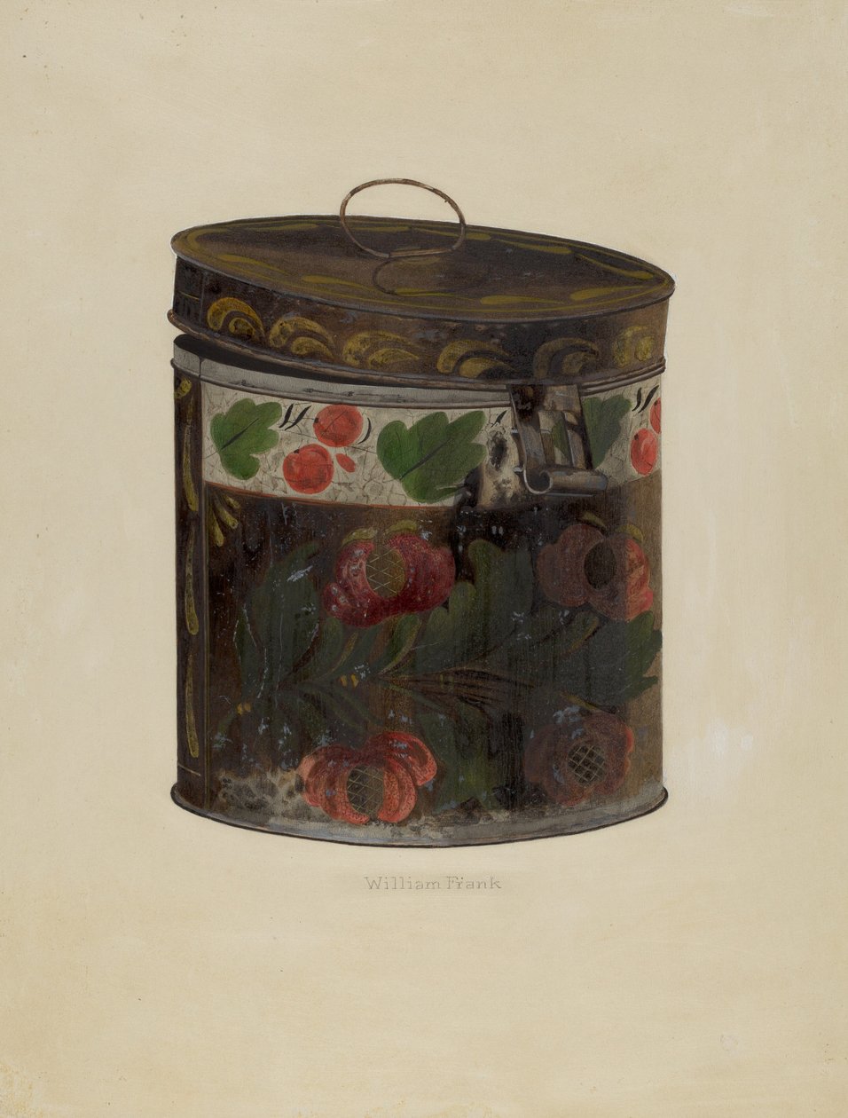 Toleware Teneke Kutu, c. 1937. by William Frank