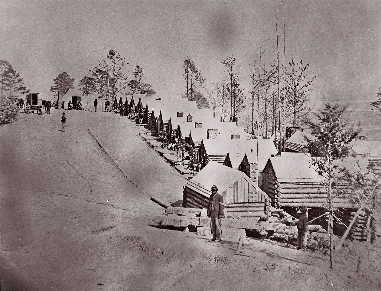 Broadway Çıkarması, Appomattox Nehri, 1864. by William Frank Browne
