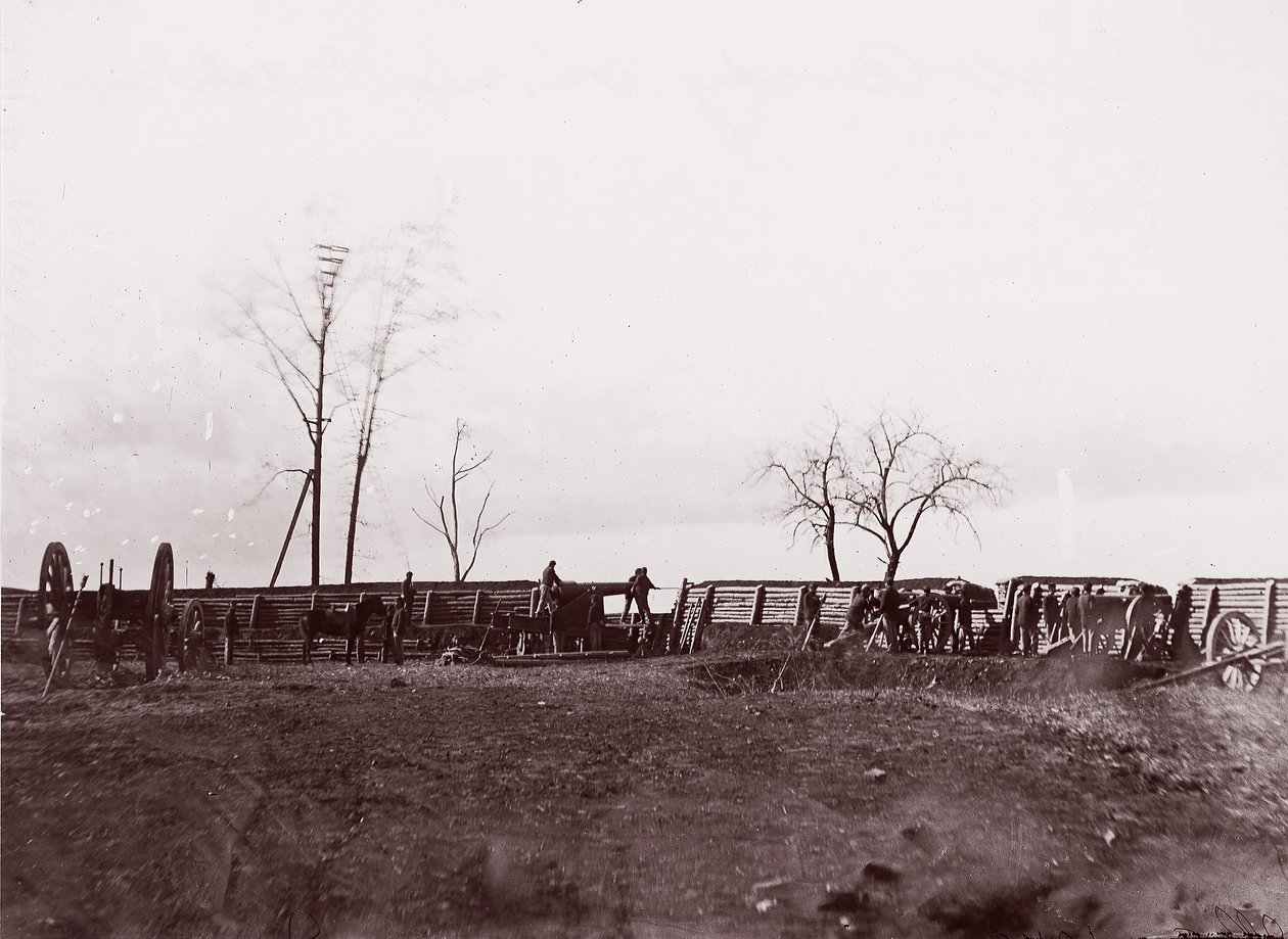Fort Brady, Virginia, Dutch Gap yakınlarında, 1865. by William Frank Browne