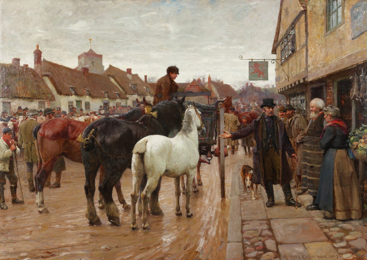 Pazar Günü, 1907 by William Frank Calderon