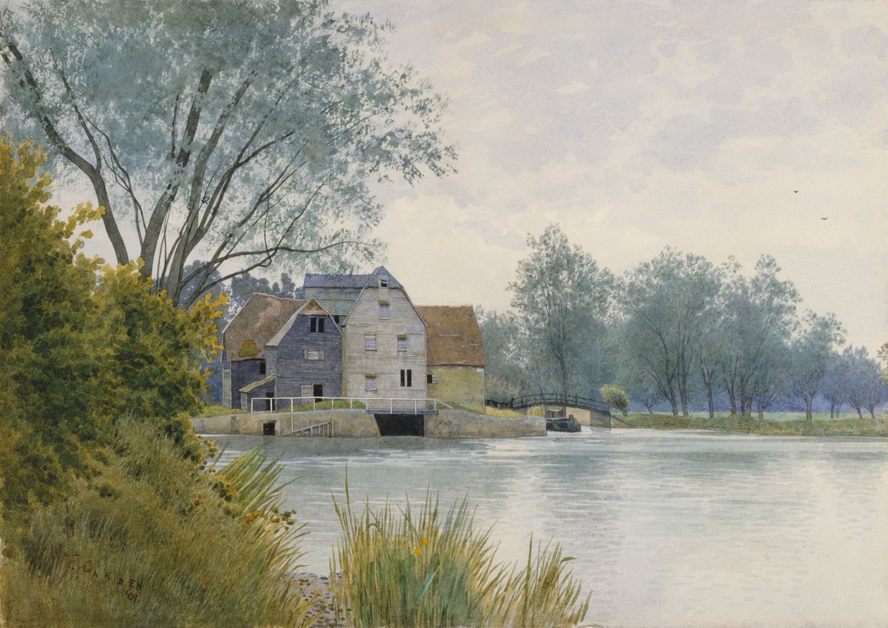 Hemingford Değirmeni, Huntingdonshire by William Fraser Garden