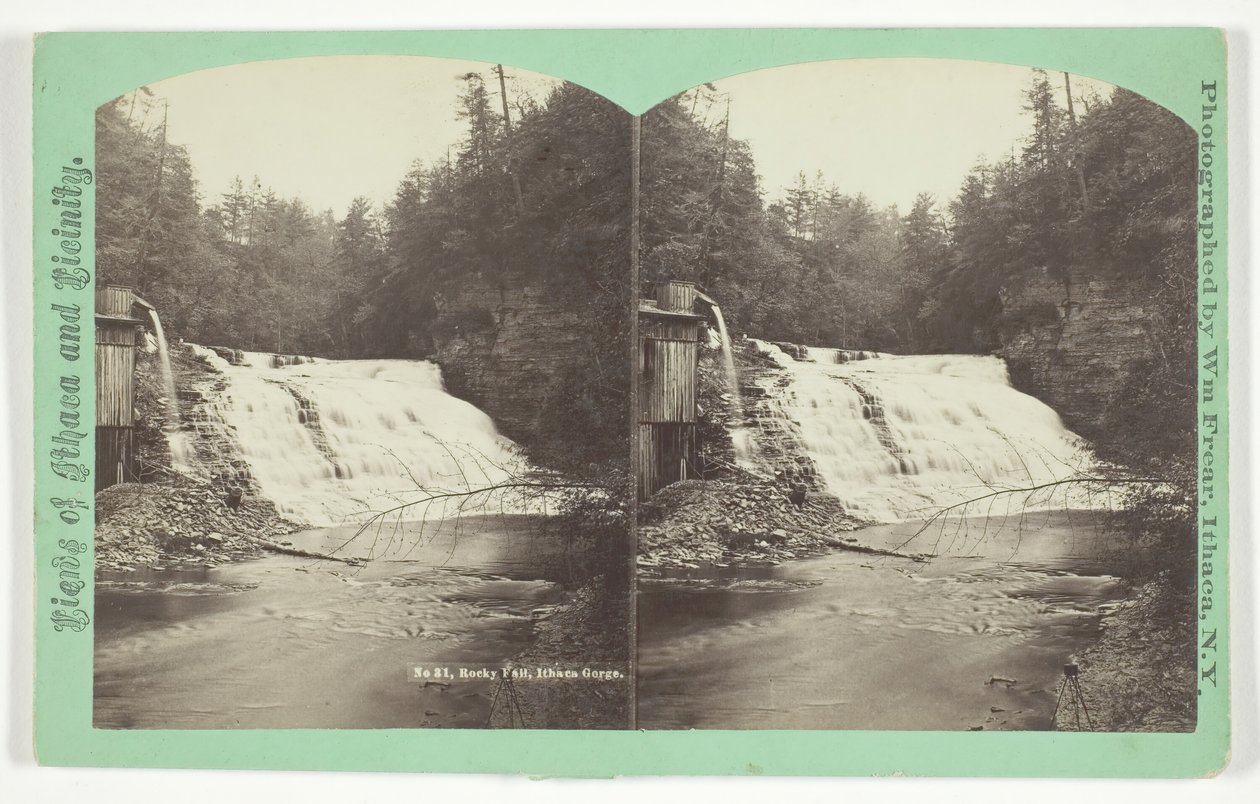 Rocky Fall, Ithaca Gorge, 19. yüzyılın sonlarında. by William Frear