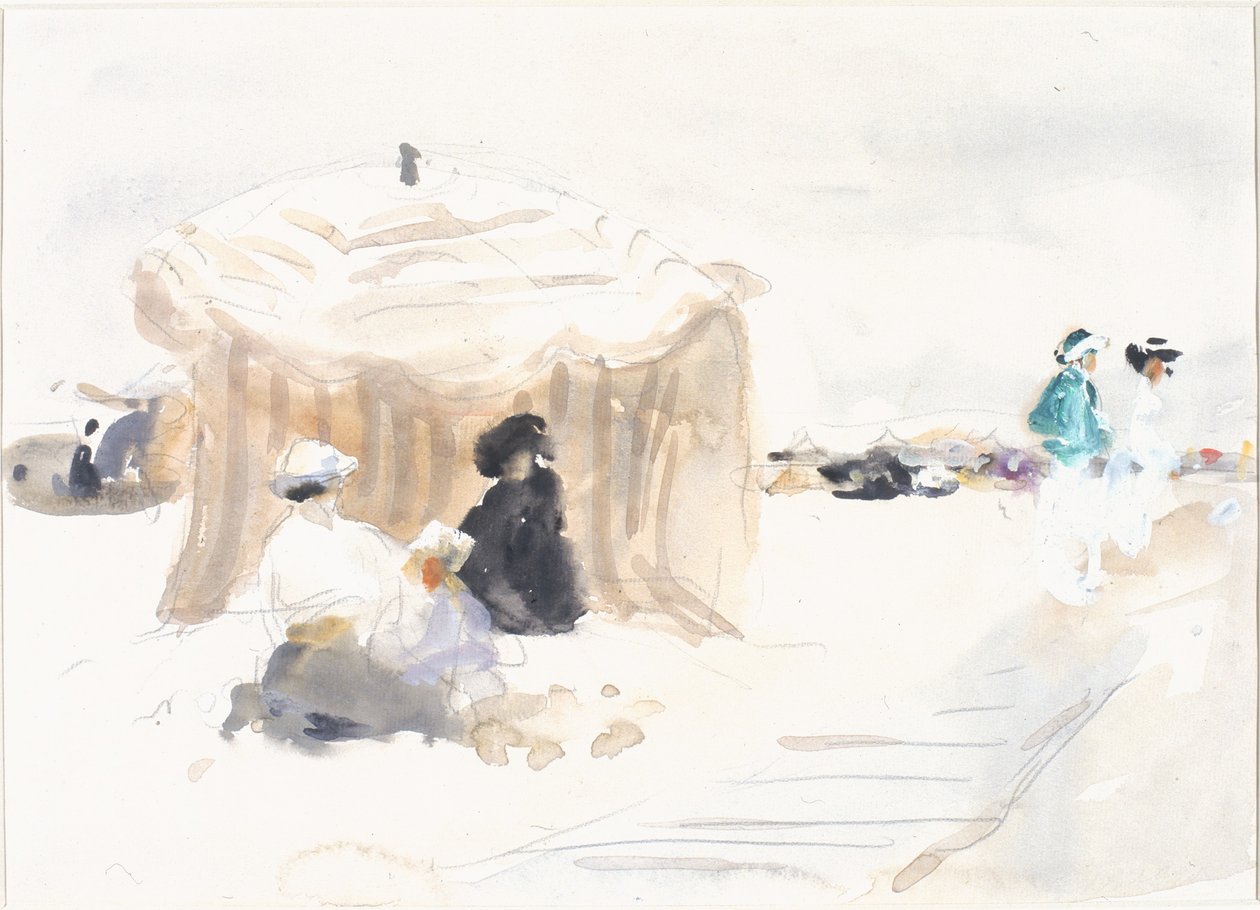 Banyo Çadırı (kağıt üzerine kalem ve wc) by William Frederick Mayor
