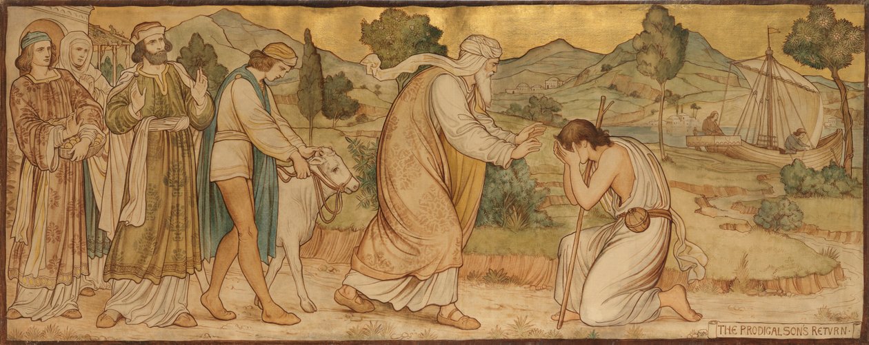 The Parable of the Savurgan Oğul, c.1884 (Tuval üzerine yağlı boya) by William George Rich