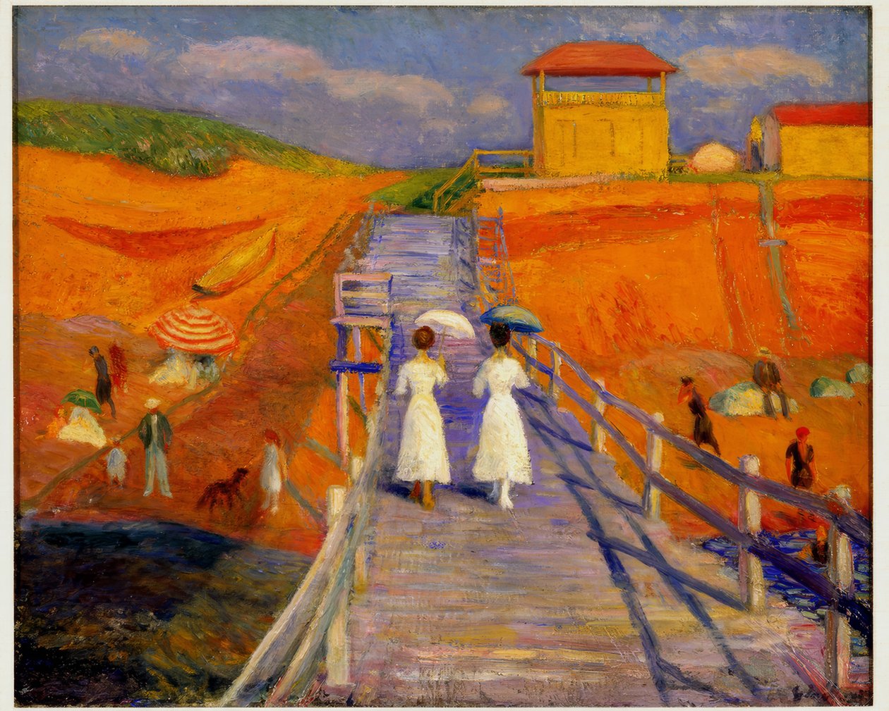 Cape Cod İskelesi by William Glackens