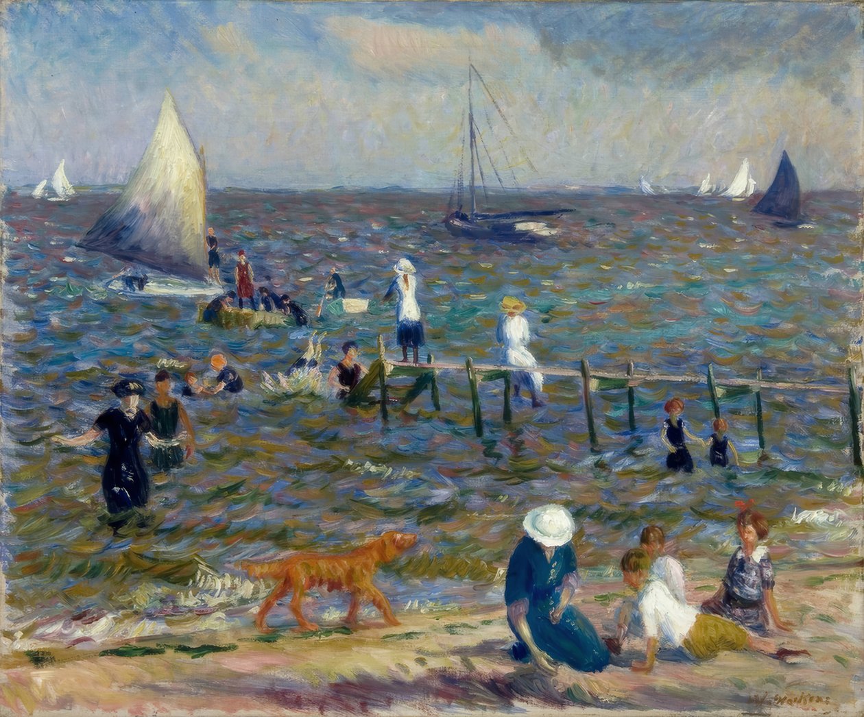 küçük iskele by William Glackens