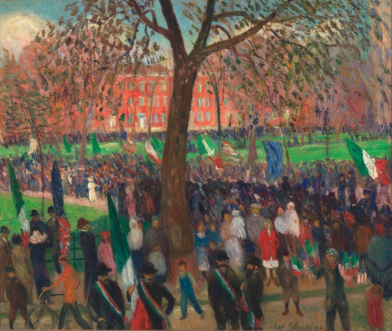 Geçit töreni, Washington Meydanı by William Glackens