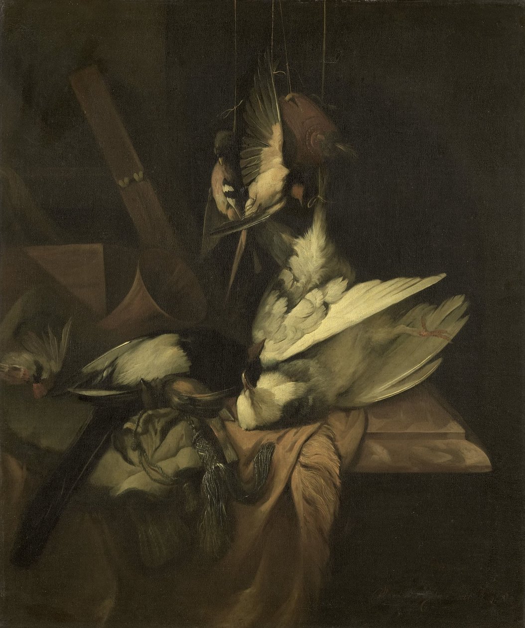 Kuşlar ve Av Aletleri ile Natürmort by William Gowe Ferguson
