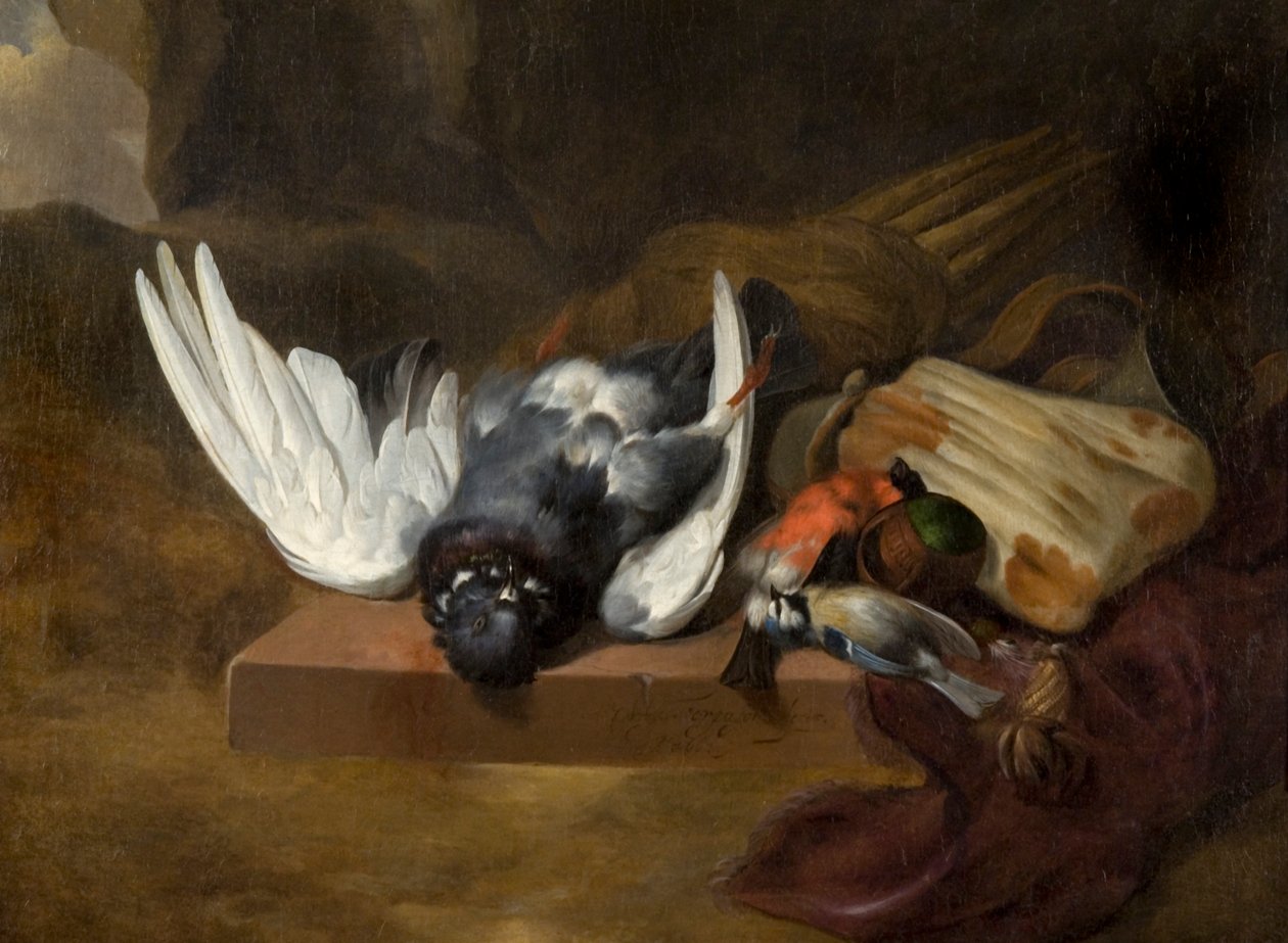 Ölü Kuşlar (veya Ölü Kümes Hayvanları) ile Natürmort by William Gowe Ferguson