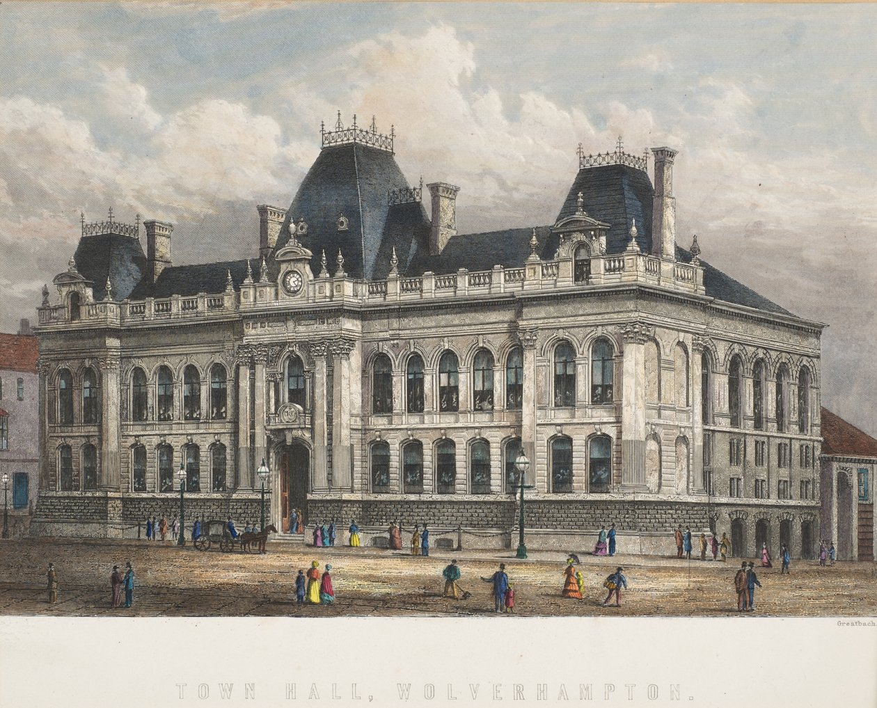 Belediye Binası, Wolverhampton, 1871 dolayları by William Greatbach