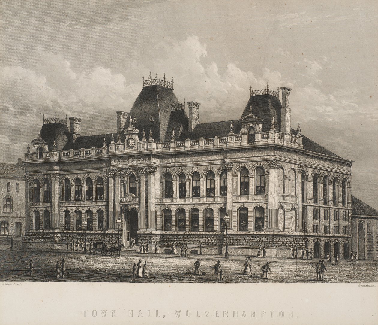 Belediye Binası, Wolverhampton, 1871 dolayları by William Greatbach