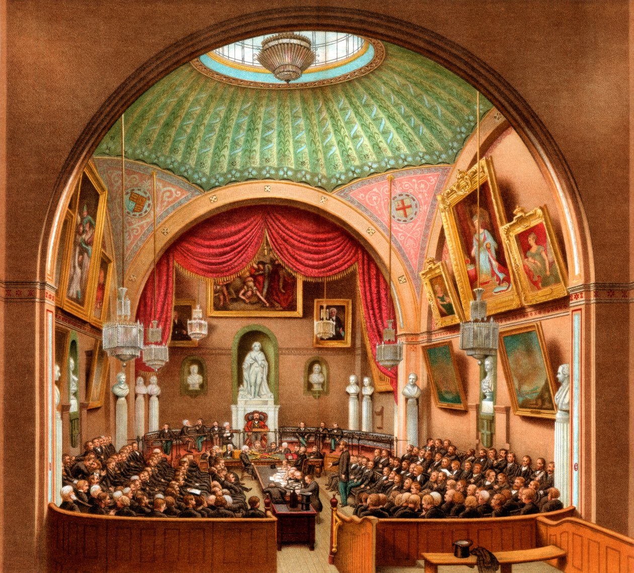Konsey Odası, Guildhall, Londra Şehri, 1886. by William Griggs