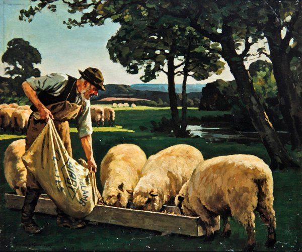 Çiftlik Manzarası by William Gunning King