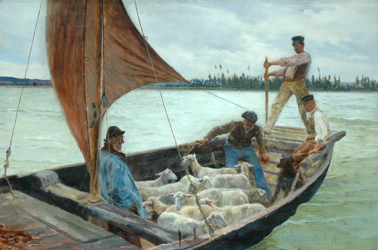 Rüzgarlı Bir Geçiş, 1893 by William H. Bartlett