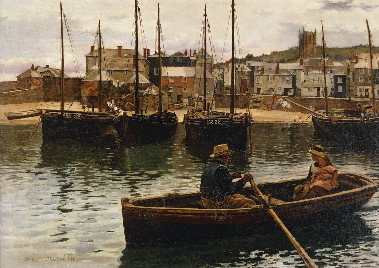 Liman, St.Ives, Cornwall, 1885 by William H. Bartlett
