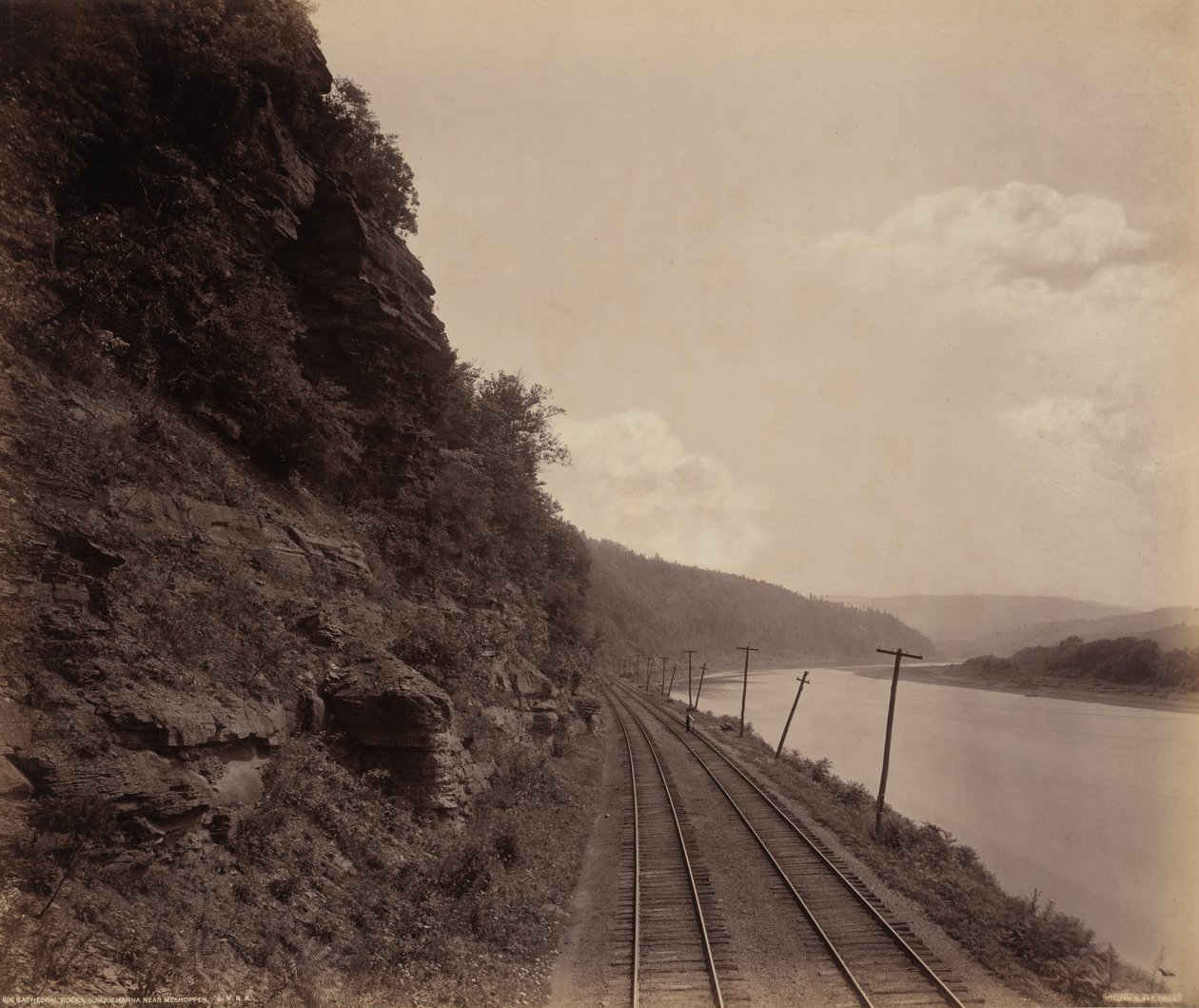 Katedral Kayaları, Susquehanna Yakın Meshoppen by William H. Rau