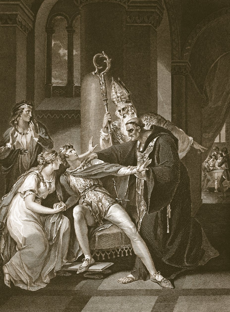 Edwy ve Elgiva, Isaac Taylor tarafından oyulmuş, David Hume