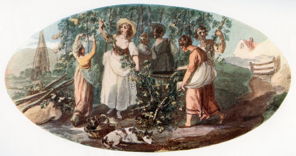 Hop Toplama, 1912. by William Hamilton