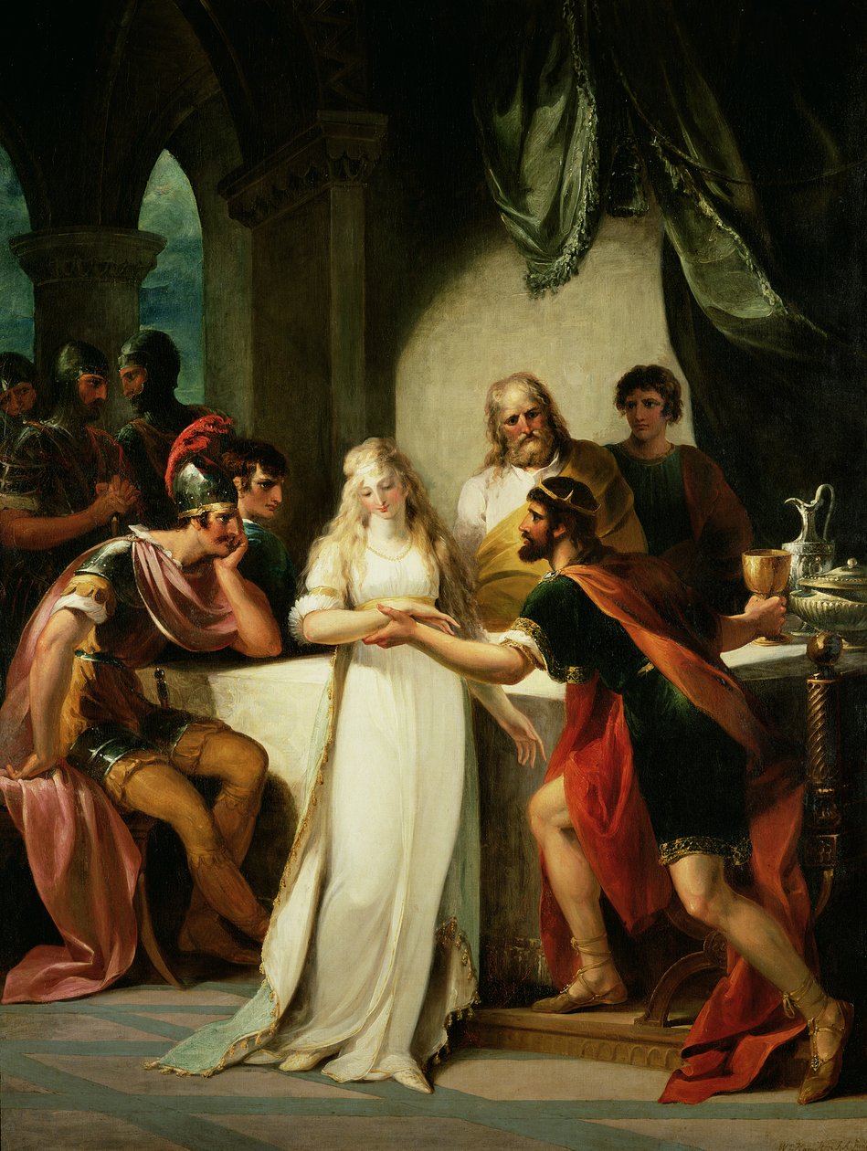 Vortigern ve Rowena, 1793 by William Hamilton
