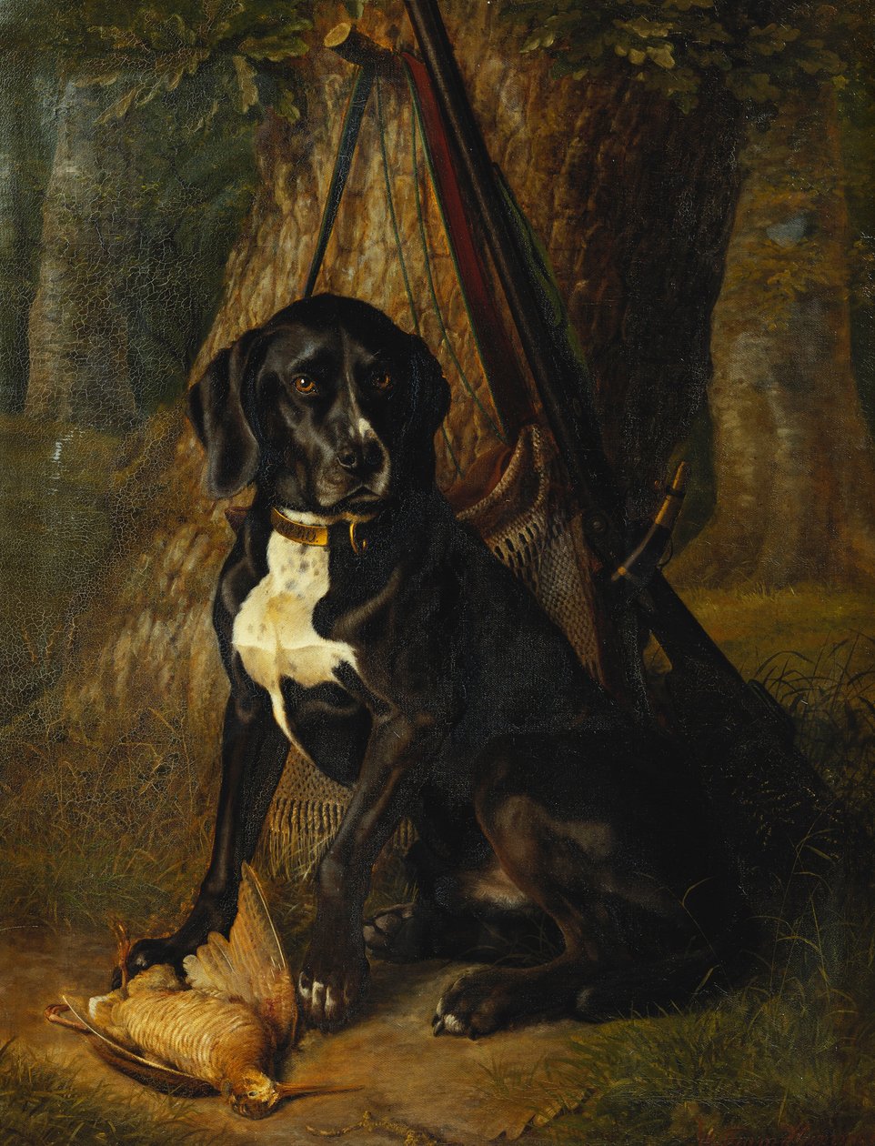 Çulluklu Silahlı Köpek, 1842 by William Hammer