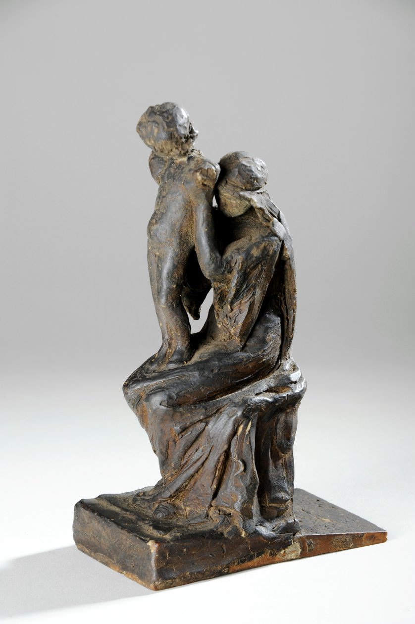 Anne ve Çocuk Figürleri için Maket (hamuru) by William Hamo Thornycroft