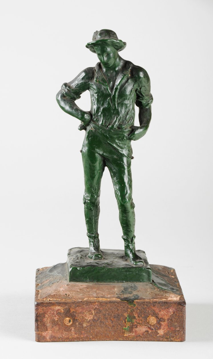 The Mower, c.1884 (balmumu) (ayrıca bkz. 440210) by William Hamo Thornycroft