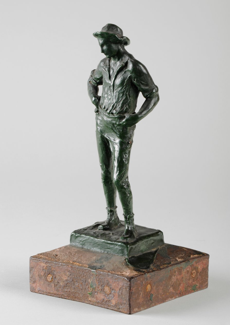 The Mower, c.1884 (balmumu) (ayrıca bkz. 440211) by William Hamo Thornycroft