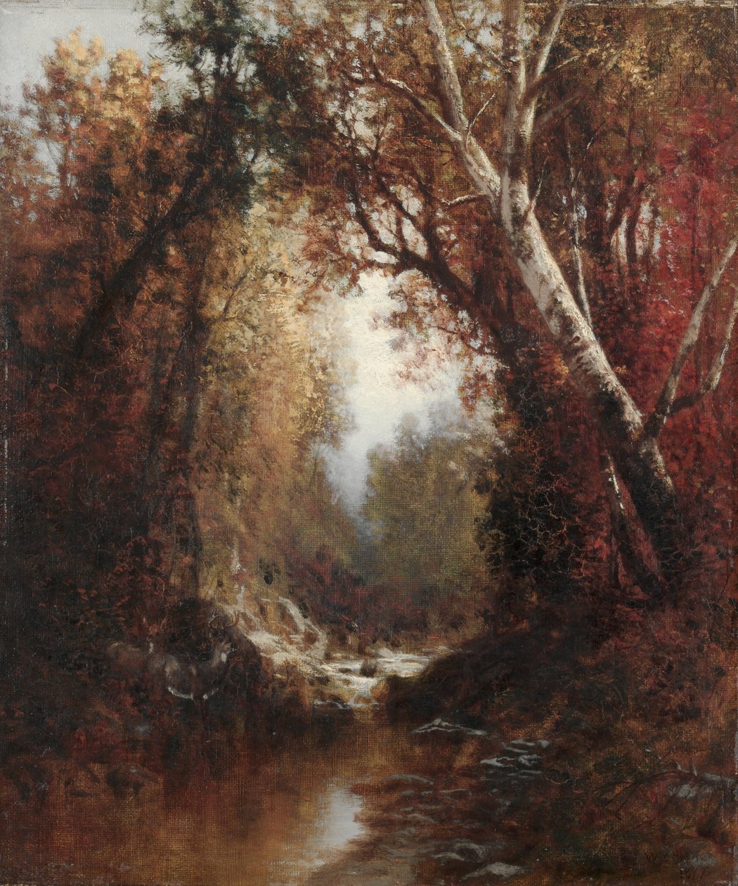 Adirondacks#39;ta Sonbahar Manzarası by William Hart