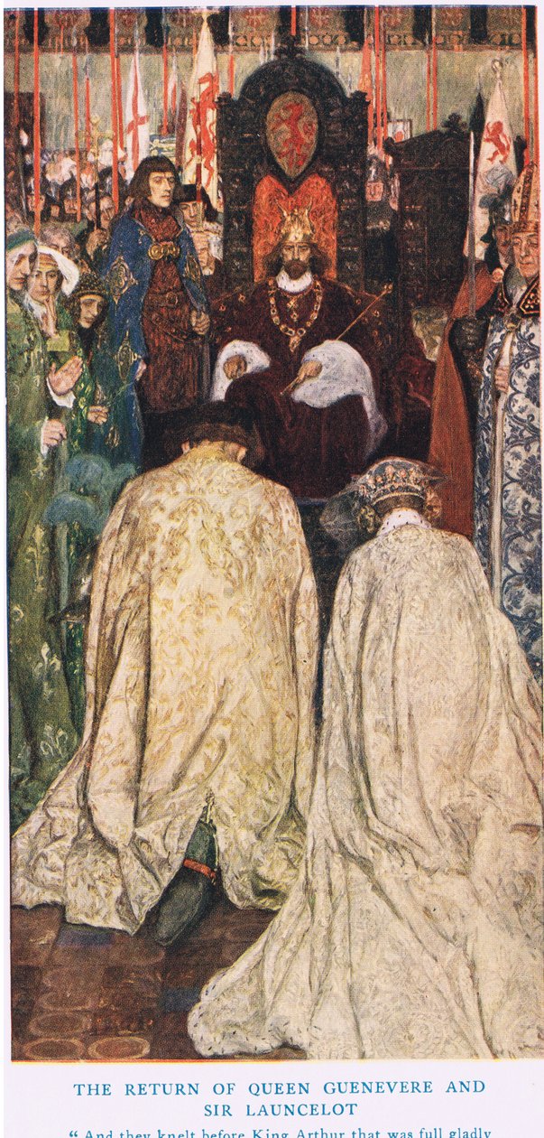 Kraliçe Guenevere ve Sir Lancelot