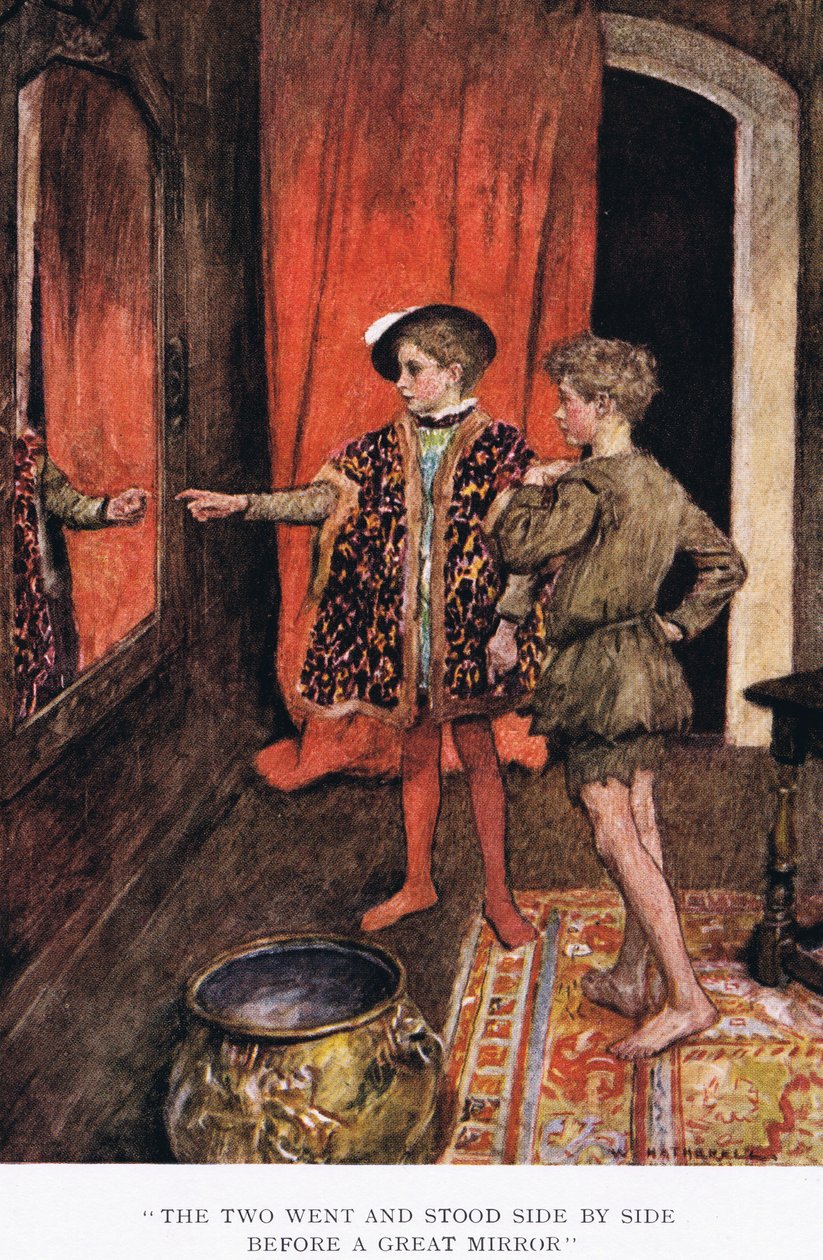 'İkisi gidip büyük bir aynanın önünde yan yana durdu' by William Hatherell