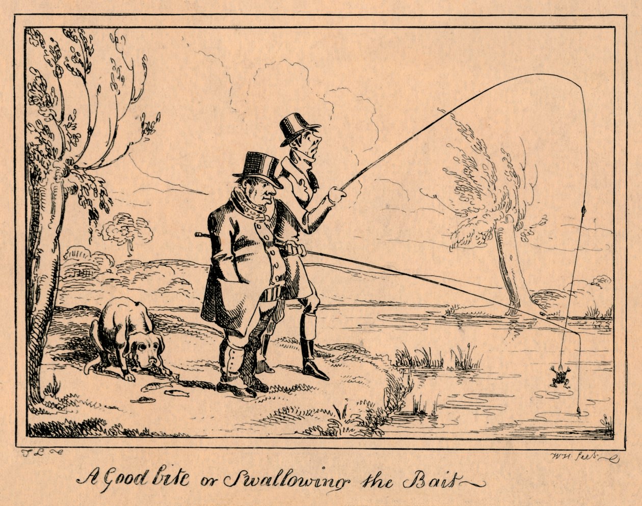 İyi Bir Isırma veya Yemi Yutma, 1835. by William Heath