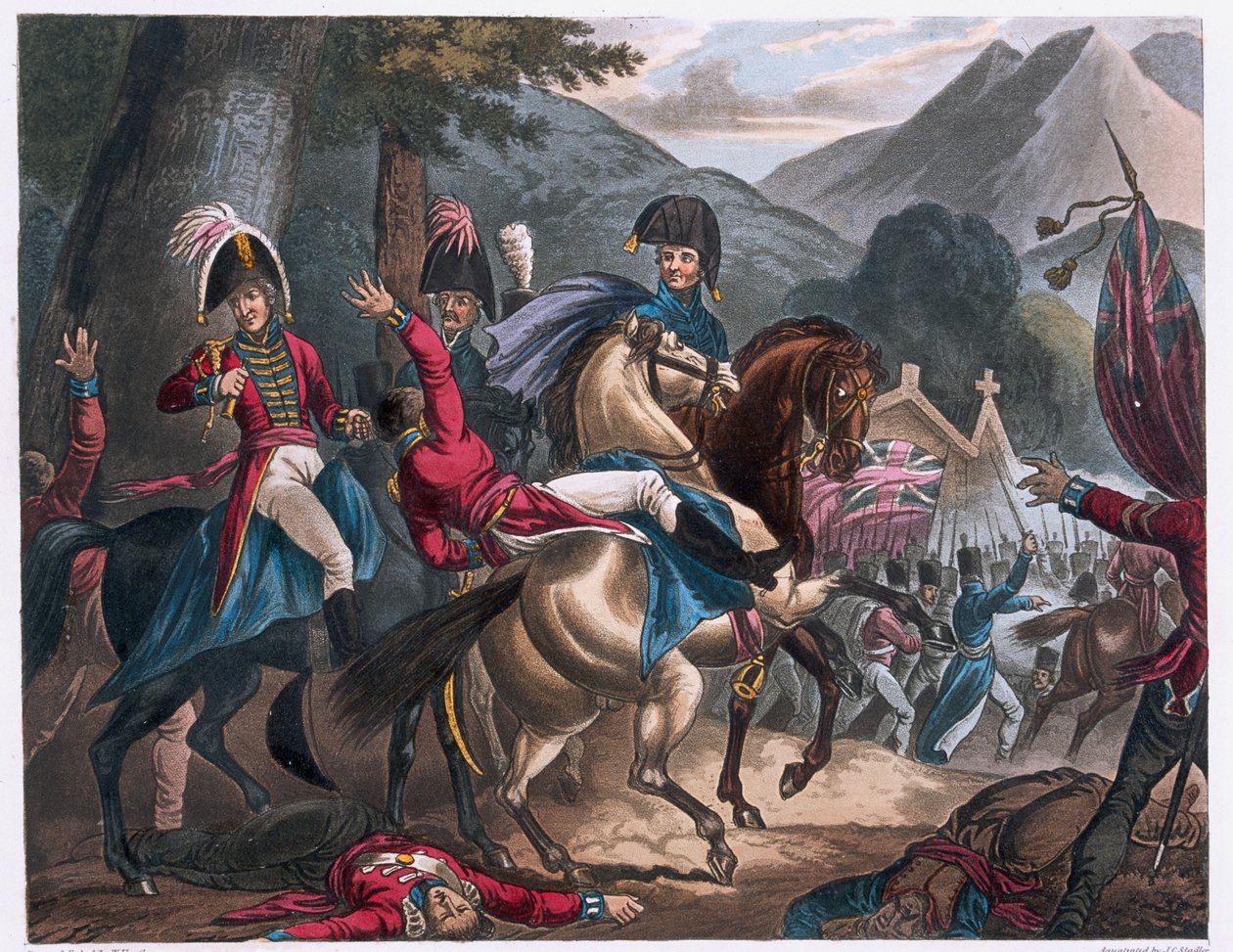 Sorauren köyü yakınlarında savaş, 1813 by William Heath