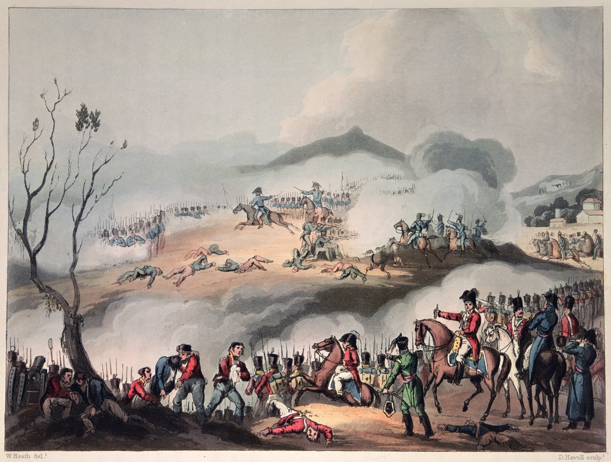 Orthes Savaşı, 27 Şubat 1814, Daniel Havell tarafından kazınmış by William Heath